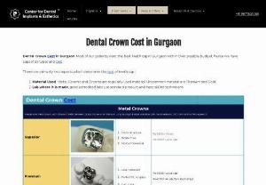 Zirconia Crown Cost - Zirconia Crown cost in India. Best Zirconium cap cost in Gurgaon. Zirconia crown is metal free crown, natural looking teeth cap. 