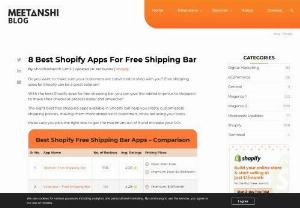 Boost Conversions with These 8 Must-Have Shopify Apps for Free Shipping Bars - Shopify Apps for Free Shipping Bars serve as effective tools to increase average order values by setting clear thresholds for free shipping