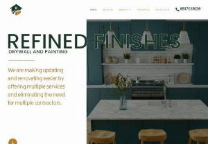 Refined Finishes Minnesota - A REFINED FINISHES , Inside your home we can provide you with services like popcorn removal, textures, wall paint, ceiling paint, light non-load bearing framing, insulation, enamel, drywall install, drywall taping, and sanding. Visit Our website for customized