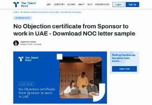 noc for work permit uae - Best job Portal in the UAE is The Talent Point. how to get NOC for work permit UAE
