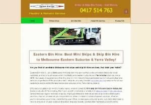Eastern Bin Hire - Eastern Bin Hire is a leading skip bin hire & rubbish disposal company, located in Kilsyth 3137. They specialise in servicing Melbourne eastern suburbs, outer eastern suburbs and the Yarra Ranges district, with a daily service. They dispose of many types of waste, rubbish and junk from Domestic residents, Commercial Businesses  and local tradies, or tradies working within the eastern or outer eastern suburbs Melbourne. Hiring skip bins and mini skips is fast, simple and very...