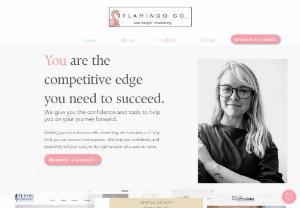 Flamingo Collaborative - Flamingo Collaborative works integrally with niche women-owned businesses to identify the uniqueness of their brand, design a website that reflects the essence of their business, and coaches them how to view their business from a perspective that will set them apart from the flock.