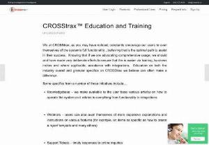 CROSStrax&trade; Education and Training | CROSStrax - CROSStrax is one of the trusted case management software that provides a complete platform for the private investigation case management process. With CROSStrax users can make plans for help with onboarding or integrations with CROSStrax service providers, functions and outside the systems. CROSStrax started some initiatives that offer knowledge and training for their users.