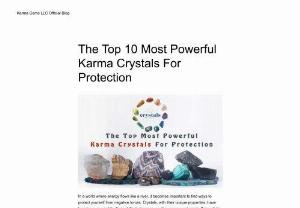 The Top 10 Most Powerful Karma Crystals For Protection - Boost your energy with Karma Gems LLC&#039;s curated selection of the top 10 most powerful karmic crystals for protection. From the grounding strength of Black Tourmaline to the intuitive healing of Amethyst, each original healing stone is carefully selected for its unique ability to protect against negativity. Explore the harmonizing properties of Clear Quartz, the purifying radiance of Selenite, and the grounding power of Smoky Quartz. Citrine&#039;s bright energy manifests...