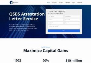 QSBS Attestation Letter Service - Unlock the full potential of your Qualified Small Business Stock (QSBS) investments effortlessly! Our streamlined online platform offers hassle-free QSBS Attestation Letter issuance, ensuring compliance with regulatory requirements.