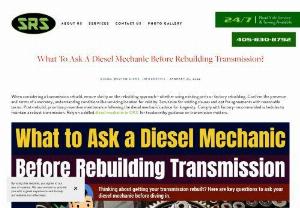 What To Ask A Diesel Mechanic Before Rebuilding Transmission? - Unlock transmission insights! Ask about rebuild options, warranty tips and preventive maintenance essentials from a seasoned diesel mechanic in OKC. #DieselMechanicOKC #Infographic