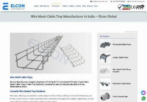 Wire Mesh Cable Tray Manufacturer - Utilize Elcon Global’s wire mesh cable trays for outstanding cable management solutions. Our trays provide a tidy and organized cable layout, whether it be on heavy power cable paths on oil drilling rigs or underfloor layouts in contemporary office buildings.