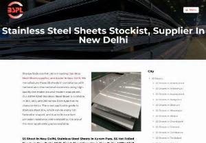 Stainless Steel Sheets Stockist, Supplier In New Delhi - Bhavya Stainless Pvt Ltd is a leading Stainless Steel Sheets supplier, and dealer in New Delhi. We manufacture these SS sheets in compliance with national and international standards using high-quality raw materials and modern equipment. Our ASTM A240 Stainless Steel Sheet is available in 300, 400, and 200 series. Each type has its characteristics. The most applicable grade is stainless steel 304, which can be easily roll-formed or shaped, and due to its excellent corrosion resistance...