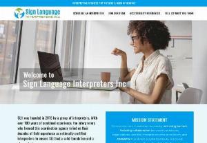 SLIIAngela - Sign Language Interpreters Inc is an interpreter service coordination agency that provides sign language interpretation services onsite or online. Our interpreters are vetted to ensure they meet all of the requirements to provide the level of interpreting work required. We are a woman owned organization based in Illinois. SLII was founded by Illinois interpreters.