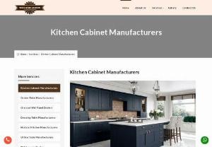 Kitchen Cabinet Manufacturers in Rohini - Wood Work Solution are professional furniture manufacturer in Delhi. We offer Kitchen Cabinet, Center Table, Charcoal Wall Panel, Dressing Table, Modular Kitchen, Office Table, PVC Louvers Dealers, PVC Panel, Sofa Set Suppliers, Study Table, TV Panel, Wardrobe, Office Workstation in Delhi.