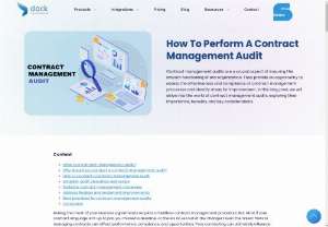How To Perform A Contract Management Audit - Whether you are a small business or a large corporation, understanding the ins and outs of contract management audits is crucial for guaranteed results.