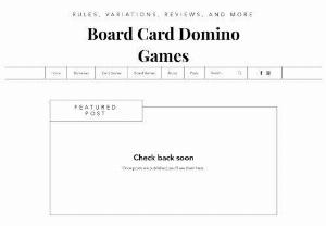 Board Card Domino Games - Board Card Domino Games is your ultimate source for all things related to board games, card games, and domino games.