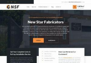 New Star Fabricators - Founded in 2017 under the proprietorship of Mr. Salman Saifi, New Star Fabricators provide top-Quality fabrication services. Our operational areas span across Faridabad, Gurugram, and the Delhi NCR. We specialize in the fabrication of glass railings, steel railings, and house main gates.