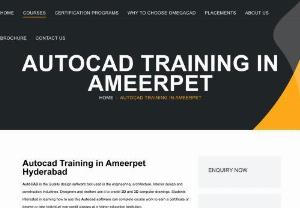 Autocad course near me - Omegacad is the Best Training Institute for CIVIL Engineers Ranks among the top Training Centre’s in Hyderabad, for Imparting Job Oriented Training’s in all Domains of Civil Engineers