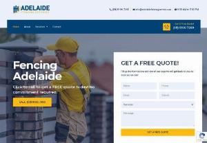 Adelaide Fencing Services - At Adelaide Fencing Services, we offer three main types of fencing solutions: timber fencing, aluminium fencing, and Colorbond fencing. Each of these options has unique advantages and features that make them perfect for various applications.