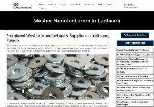 Washer Manufacturers In Ludhiana - Hex Forge Inc. manufactures and supplies high-quality Washers in Ludhiana, Punjab, with decades of experience in the metal industry. We offer a wide range of sizes and grades to meet customer’s requirements, and our Washers Fasteners are manufactured with premium quality materials to ensure reliability and durability.  Washers customarily placed below the bolt or nut head as a smooth buffering surface prevents damage to the underlying surface while tightening the bolt. Our...