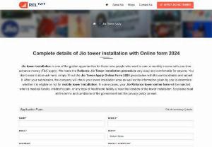 Registration for the new Jio 5G tower installation is here - Jio 5G Towers: Apply Now! It&#039;s very easy to apply for Jio mobile tower installation here. If you have vacant land or space on the rooftop, then register now.