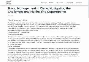 Screenshot of Brand Management in China