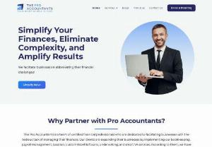 The Pro Accountants - The Pro Accountants is a company built with a vision to assist midsize to enterprise businesses globally. Our proven strategies and results speak for themselves—differentiating us from the rest of the service providers out there.