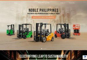 Noble Philippines - We are one of the most in-demand and fast-growing distributors of forklift in the country. Noble Philippines is an accredited and authorized distributor of Hangcha Forklifts in the Philippines, acting as a one-stop-shop material handling equipment and farming tractor solutions provider to customers. The quality of our service and attention to detail is reflected in our motto Quality is Our Priority.