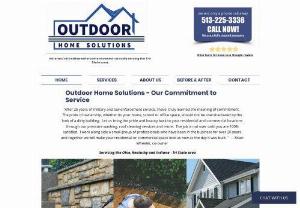Outdoor Home Solutions - Outdoor Home Solutions services both commercial and residential clients, offering a variety of pressure washing services, roof cleaning, epoxy floor coating and more.