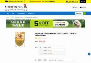 Advantage Multi (Advocate) Kittens &amp; Small Cats  - SingaporePetCare is a reliable online platform providing Advantage Multi (Advocate) for Kittens &amp; Small Cats up to 10lbs (Orange). Safeguard your pet from fleas, ear mites, heartworms, hookworms, roundworms, and whipworms. Place your order today!