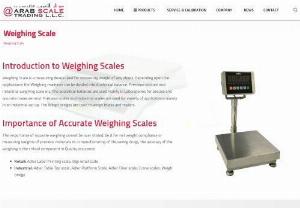 Weighing Scales | Buy from Arab Scale Trading LLC - Precise Measurements Guaranteed! Shop Top-Quality Digital Weighing Scales from Arab Scale Trading LLC. UAE's Trusted Supplier Since 1995. Free Consultations!