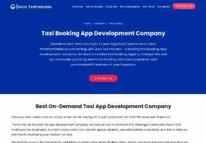 Taxi Booking App Development Company - Discover the best taxi booking app development solutions customized to your needs. Our team of taxi app developers builds innovative, user-friendly taxi booking apps that streamline travel, enhance user experience, and drive business growth.