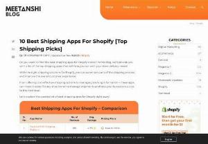 The 10 Best Shipping Apps for Shopify &ndash; Top Shipping Picks - Efficient shipping is a cornerstone of successful e-commerce, and Shopify provides a plethora of apps to streamline and enhance the shipping process. Whether you&#039;re managing a small business or scaling up operations, choosing the right shipping app can significantly impact customer satisfaction and business growth