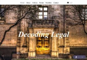 Decoding Legal - Decoding Legal simplifies Law, Legal Service, legal issues, Legal Blogs and Podcast, Legal Jobs, Legal Compliance Law Experts, Legal forum & community.