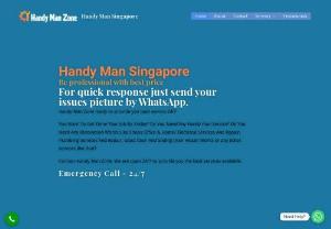 Handy Man Zone - We are a group of professional, those are giving all kind of handyman  service all over Singapore. Handy Man Zone is a reputable company based in Singapore, dedicated to providing high-quality and reliable services in the field of renovation works, electrical services, plumbing services, and repair solutions. With a team of skilled professionals and a commitment to customer satisfaction, we strive to deliver exceptional results that meet the unique needs and preferences of our clients.