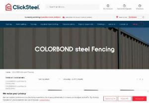 COLORBOND Fencing - If you&rsquo;re looking for COLORBOND fencing materials, you&rsquo;ve come to the right place. ClickSteel offers a huge range of COLORBOND&reg;️ steel fencing products for all applications. Whether your fencing job is small or large, you can get everything you need with ClickSteel.  We offer a wide range of COLORBOND&reg;️ steel fencing materials and accessories so you can get everything you need all in one place.