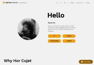 Hor Cujet - Hor cujet created by saif ben ammar is a social media concept in different plateform with a different type of content like short movies and brands collaborations