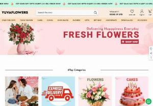 Send Flowers To India | Online Flower Delivery - YuvaFlowers - Send Flowers to India online with YuvaFlowers! Same Day online flower delivery in India. Surprise your love with beautiful flowers, cakes, and gift baskets.