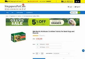 Bob Martin Multicare Condition Tablets for Small Dogs and Puppies - Elevate your small dog&#039;s vitality and immune system with Bob Martin Multicare Condition Tablets for Small Dogs and Puppies &ndash; a convenient oral supplement supporting overall health. Maintain shiny coats, healthy teeth, and strong bones. Lowest Price + Free Shipping!