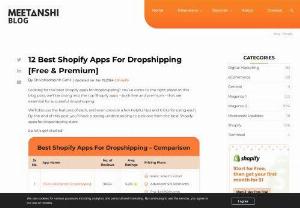     The 12 Best Shopify Apps For Dropshipping [Free &amp; Premium] - Dropshipping has revolutionized the e-commerce landscape, offering entrepreneurs a low-risk, high-potential business model. To maximize your dropshipping success on Shopify, it&#039;s essential to leverage the right tools