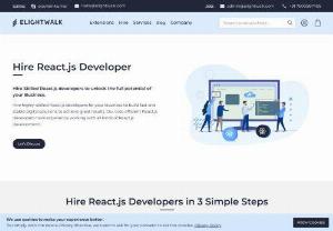 Elightwalk's Skilled React js Developers. - Do you need skilled React.js developers to bring your web projects to life? Look no further than Elightwalk's team of experts! With their proficiency and dedication, they'll deliver high-quality solutions tailored to your needs—Trust Elightwalk for top-tier React.js development services.