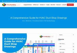A Comprehensive Guide for HVAC Duct Shop Drawings - HVAC shop drawings are detailed technical drawings providing an extensive depiction of HVAC systems within a building. The drawings provide information on how the duct has to be routed, and the location of duct accessories like duct fire dampers, VAV boxes, Volume control dampers, and others.