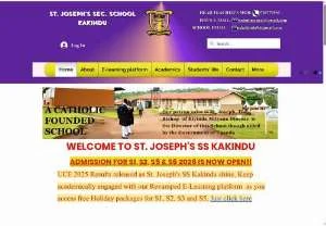 Screenshot of St. Joseph's Secondary School Kakindu-Joska: Arts, Science, and Faith