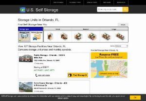 Orlando self storage units - U.S. Self Storage, the largest online self storage marketplace in Orlando has the self storage unit near you at the best price. 