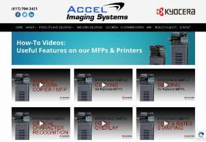 Kyocera How-To Videos by  Accel Imaging Systems - Unlock the full potential of Kyocera MFPs &amp; Printers with our How-To videos. Seamlessly navigate features and maximize efficiency through step-by-step visual guides. Empower yourself with expert tips and explore the possibilities with Kyocera. Check out the videos in the link.
