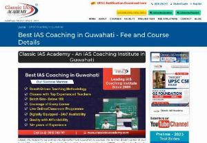 Best IAS Coaching in Guwahati - Classic IAS Academy - Classic IAS Academy is the best IAS Coaching in Guwahati with low fees and top-class IAS coaching institute for civil services coaching. With small batch size and best faculties, Classic IAS is the No.1 choice for UPSC coaching.