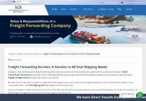 Benefits of Expert Freight Forwarding Services at SLR - Freight forwarding services play a vital role in global trade, and freight transport is also an important part of shipping and logistics. There are various top freight forwarding companies in Dubai that offer freight shipping services at the best shipping freight rates. If you are looking for air freight companies in Dubai or sea freight services, then choose SLR Shipping because it is among the best, most reliable, and leading freight forwarders in UAE. Get in touch with us at +971 4...