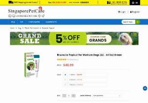 Bravecto Topical for Medium Dogs (22 - 44 lbs) Green - Bravecto Topical for Medium Dogs (22 - 44 lbs) in Green provides extended protection against fleas and ticks. This exceptional product combines convenience with effectiveness, applying directly to your dog&#039;s skin. Order today to secure the lowest price.