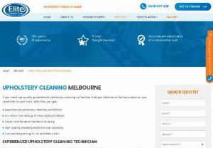 Upholstery Cleaning Melbourne - Are you looking for professional upholstery cleaning in Melbourne? Our team of experts uses eco-friendly products and advanced techniques to rejuvenate your furniture, remove dirt and stubborn stains. We tailor our cleaning method to the fabric of your furniture, whether it is your sofa, chairs or other upholstered pieces. This ensures a thorough, gentle clean. Our upholstery cleaning services will refresh your living space and extend the life of your furniture.