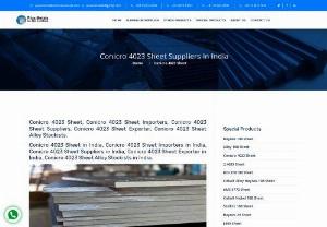 Conicro 4023 Sheet Stockists in Mumbai - Conicro 4023 Sheet in Mumbai, Conicro 4023 Sheet Importers in Mumbai, Conicro 4023 Sheet Suppliers in Mumbai, Conicro 4023 Sheet Exporters in Mumbai, Conicro 4023 Sheet Stockists in Mumbai. HAYNES 188 Alloy is a solidsolution-strengthened material which combines excellent high temperature strength with good tabricability at room temperature. It is particularly effective for very long-term applications at temperatures of 1200&deg;F (650&deg;C) or more. It is stronger than...