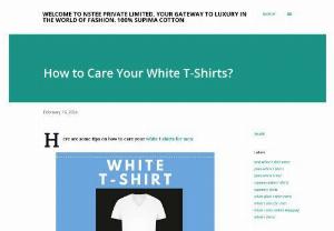 How to Care Your White T-Shirts? - Here are some tips on how to care your white t shirts for men: