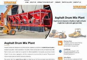 Asphalt Drum Mix Plant Manufacturer & Exporter in india - We are Manufacturer, Supplier and Exporter of asphalt drum mix plant, asphalt mixing plant, mobile asphalt drum mix plant, mobile asphalt plant in India.