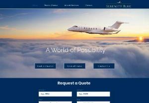 Serenity Blue Aircraft Solutions - Serenity Blue Aircraft Solutions offers On Demand Private Jet Charter Services, Aircraft Sales, and Aviation Consulting. Serenity Blue helps you find, buy, sell and appraise aircraft.