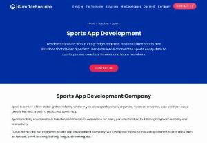 Sports App Development Company - Explore the leading sports app development company. Our sports app developers have expertise in creating easy-to-use sports app designs that promise for excellent user experience for your app and make it more successful.